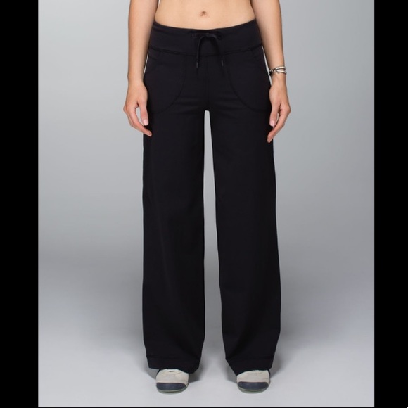 lululemon athletica Pants - Lululemon Still Pant Yoga Wide Leg Black Pants